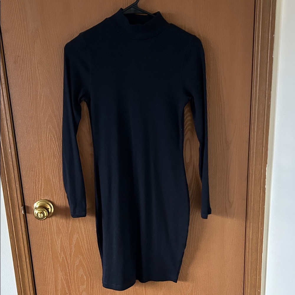 Elegant Black Long Sleeve Dress